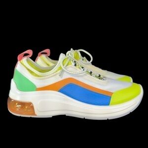Steve Madden Colourblock Lace-Up Sneakers with Pull-Tabs Women’s Size: 6M